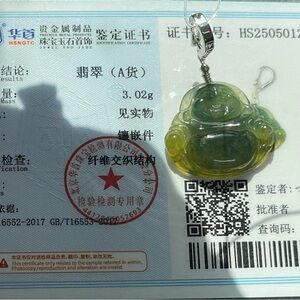 Elegant Green Buddha Pendant